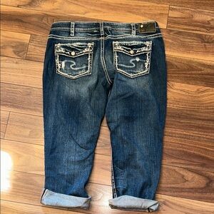 Silver Aiko Capris - Size 33